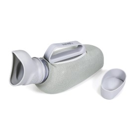 Women's Portable Urinals by DaDYearn - Huge 40oz/1200ml Capacity - Soft TPE Material-Smooth & Edgeless - Warm Cloth Cover - Premium Women's Product - Pee Bottle Pee Container for Travel