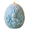 3D Easter Bunny Candle Molds Rabbit Flower Egg Candle Silicone