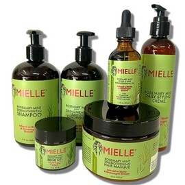 MIELLE [ iiMONO ] Mielle Organics Rosemary Mint Scalp & Hair Strengthening Oil | Hair Masque | Shampoo Infused w/Biotin Hair Growth