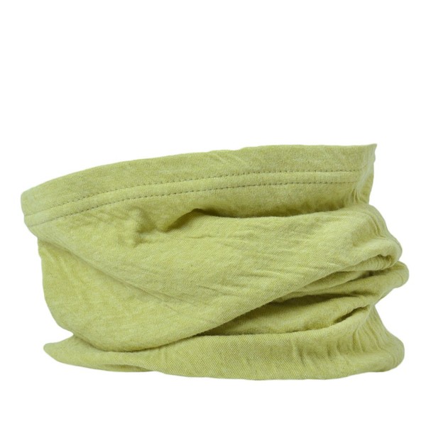 CHARM Neck Warmer for Women and Men - Warm Organic Cotton Headbands Made in Japan Ear Beanie Head Band Lime Green