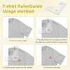 Ranjaner Tshirt Ruler Guide for Vinyl Alignment, Left Chest Logo