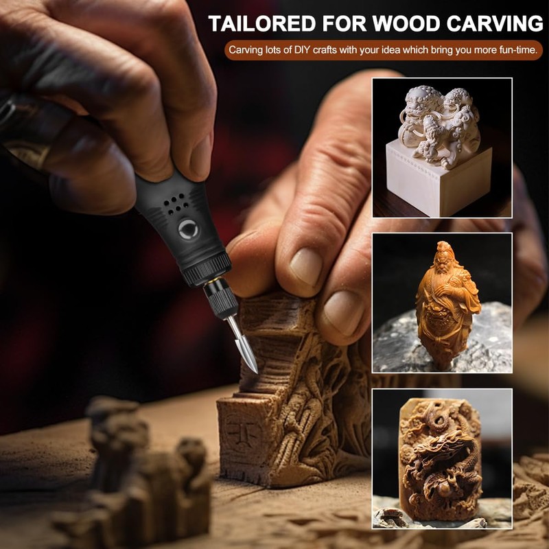 BAIQI Wood Carving Tools Set 6 Different Drill Bits for
