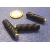 Kmac Alloy Steel Set Screws, Brass Tip, 3/8-16 x 1