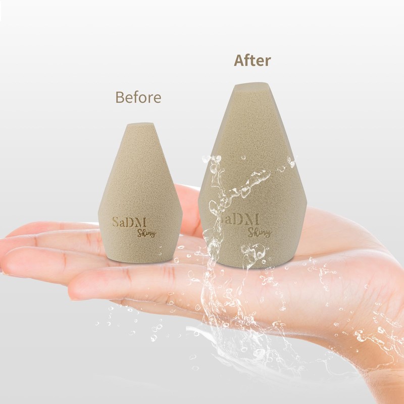 Champagne Gold Angled Corner Makeup Sponge | Precision Blender