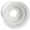 GTW White Steel Golf Cart Wheel | 8x7 | Centered