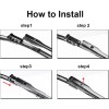 Xukey Pair Front Window Windshield Wiper Blades Set For VW