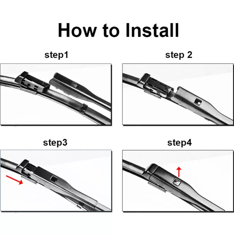 Xukey Pair Front Window Windshield Wiper Blades Set For VW