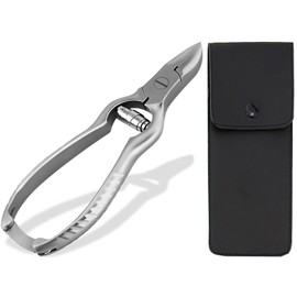 Professional Nail Clippers, Toenail Clippers with Buffer Spring, Sharp Universal Pliers for Toenails and Fingernails, Nail Clippers, Alternative Foot Care Pliers, Pedicure with Case (14 cm InstrumenteNRW)