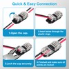 MELIFE 10PCS Low Voltage Wire Connectors, 2 Way Solderless Wire