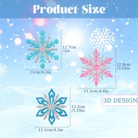 20 Pcs Winter Snowflake Hanging Swirl Decoration Christmas Hanging Whirls Ceiling Decor for New Year Wedding Baby Shower Party Supplies
