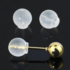 Comfort Soft Safety Backs for Earrings, TPE Medical Grade Material, Fits All Types, Big Size (100 pcs)