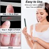 Long Lasting Nail File and Buffer Set, 1 Diamond Metal