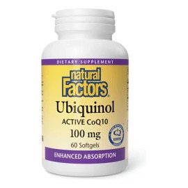 Natural Factors Ubiquinol Activo Coq10 100mg 60softgels Sfn