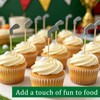 100Pcs 4.7 Inch Golf Party Food Sticks, Reusable Bamboo Food