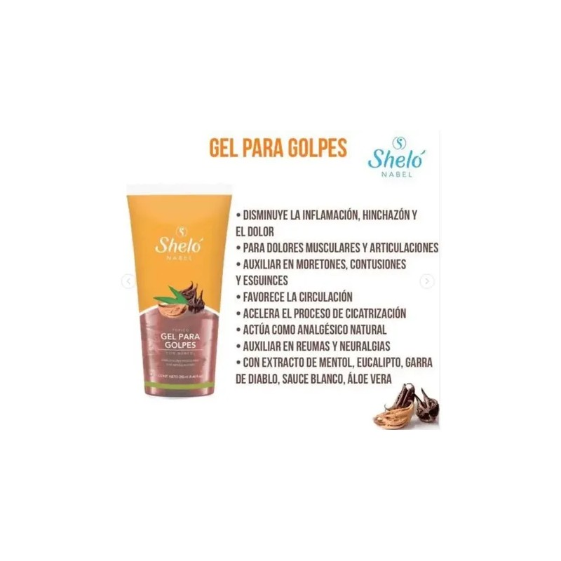 Gel Tópico Corporal con Mentol Sheló Nabel, Pack de 2