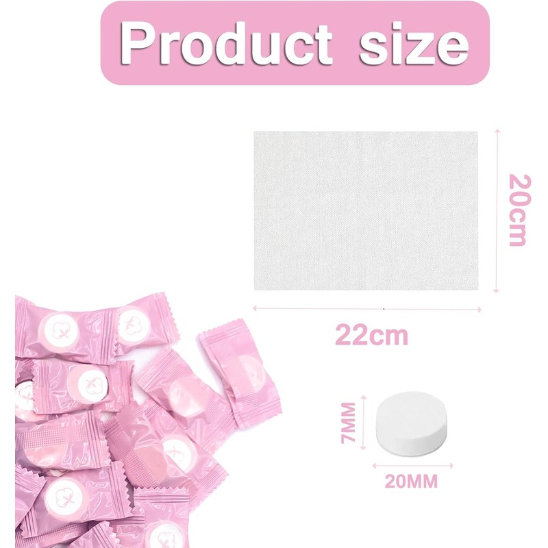 Compressed Towel Mini Coin Style,Portable Coin Tissue Mini Coin Towel,20Pcs