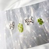 Lying and rolling checked cat nails (matte) - Almond Egg