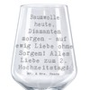 Mr. & Mrs. Panda Weinglas Spruch 2. Hochzeitstag Baumwollhochzeit -
