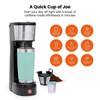 Chefman Single Serve Coffee Maker: K-Cup & Ground Compatible, Single
