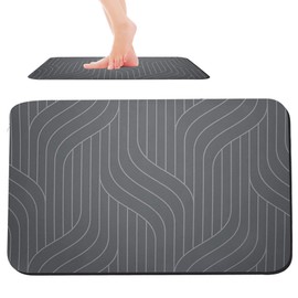 Alfombrilla De BañO De Piedra Diatomita Alfombrilla De BañO De Secado RáPido Alfombrilla Antideslizante para BañO Alfombrilla para Suelo De BañO...   