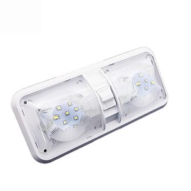 KONPWAY 12 Volt LED RV LED Lights with ON/Off Switch - Daylight 6500K 8W 600LM, Interior Lighting for RV Van Trailer Camper Boat - Pack of 1