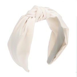 Etercycle Headband for Women, Knotted Wide Headband, Yoga Hair Band Fashion Elastic Hair Accessories for Women (Beige)