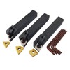 5/8" 36PCS Indexable Carbide Lathe Turning Tool Insert Holder Bit