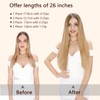 SEGO Clip-In Extensions 8-Piece Set 66 cm Synthetic Straight Natural