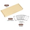 sourcing map Pack of 50 Metal Label Holders File Name
