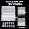 DuoFire Plastic Organizer Container Storage Box Adjustable Divider Removable Grid