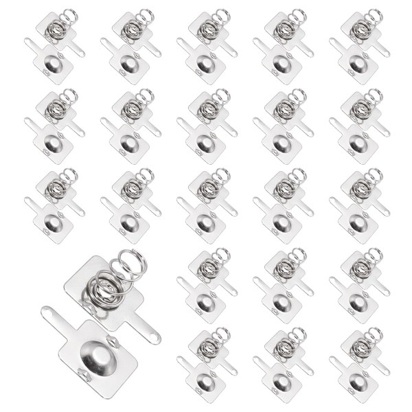 MECCANIXITY 20 Set Battery Spring Metal Contact Plate 12mm x