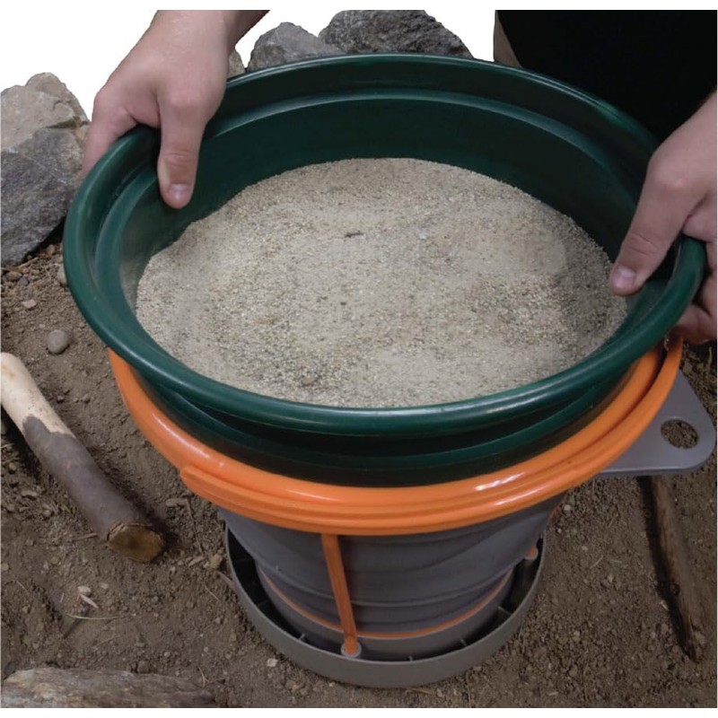 SE 10L Collapsible Bucket with Stand - Lightweight, Portable, 30LB