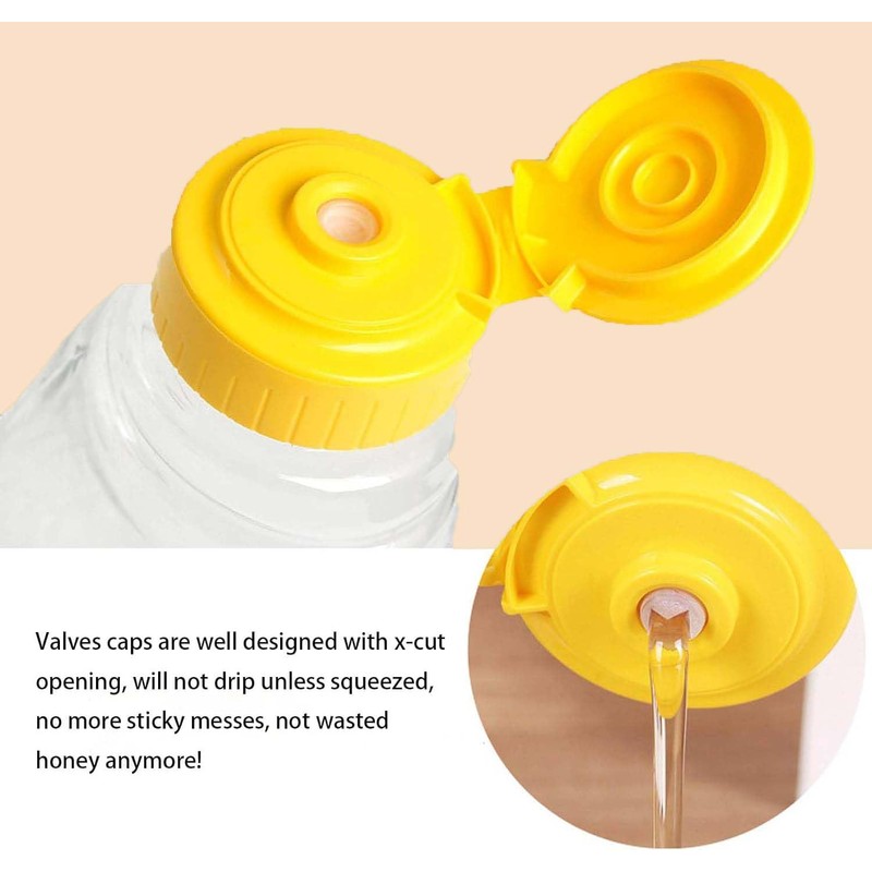 THYULIFE - Botella exprimida de miel, paquete de 2