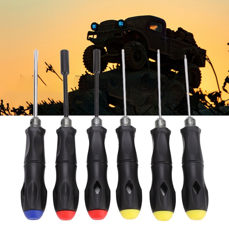 6 Pieces RC Repair Tool Set High Hardness Steel RC