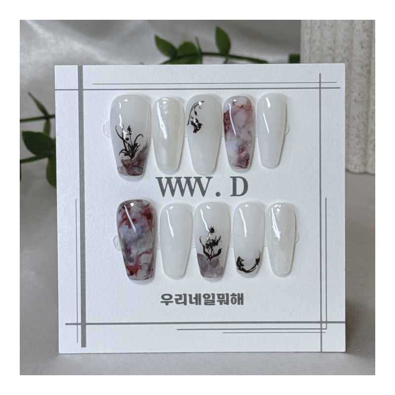 Frosty drawing ㅣ What are we doing with our nails?