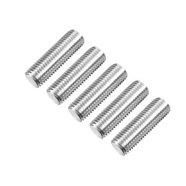 TA-VIGOR 5Pcs M14 x 50mm Fully Threaded Rod, 304 Stainless Steel Studding Rod Bar, Right Hand Threads Rods for Anchor Bolts, Clamps, Hangers and U-Bolts