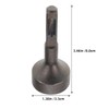 Operitacx 2pcs Hammer Drill Ground Rod Driver Attachment Multi Functional