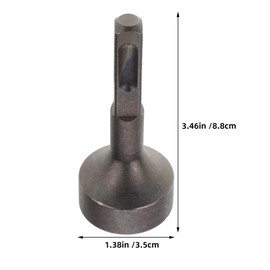 Operitacx 2pcs Hammer Drill Ground Rod Driver Attachment Multi Functional Alloy Rotary Drill Bit for Pile Driving Ventilation Installation Ergonomic Grip for Enhanced Stability and Shock