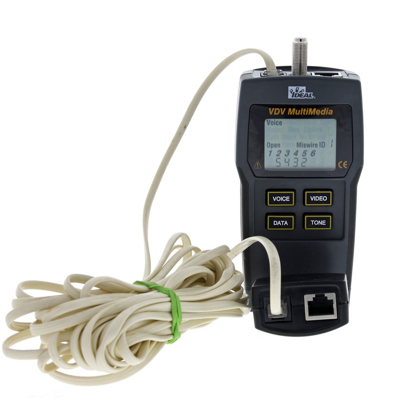 IDEAL Industries, Inc. 33-856 VDV Multimedia Voice/Data/Video Wiremap Tester, Electrical
