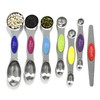 Multicolor Magnetic Measuring Spoons Set with Leveler - Stainless Steel,