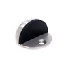 Half Moon Floor Door Stop - Brushed stainless Steel