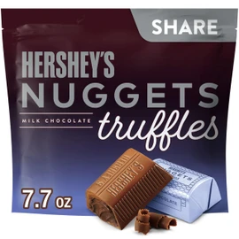HERSHEYS MILK CHOCOLATE NUGGETS TRUFFLES SHARE PACK STAND UP BAG