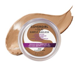 COVERGIRL & OLAY Simply Ageless Instant Wrinkle Defying Foundation Classic Tan, 0.4 oz (packaging may vary)