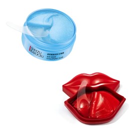 60 Parches Ojos + 20 Para Labios Colágeno Ácido Hialurónico
