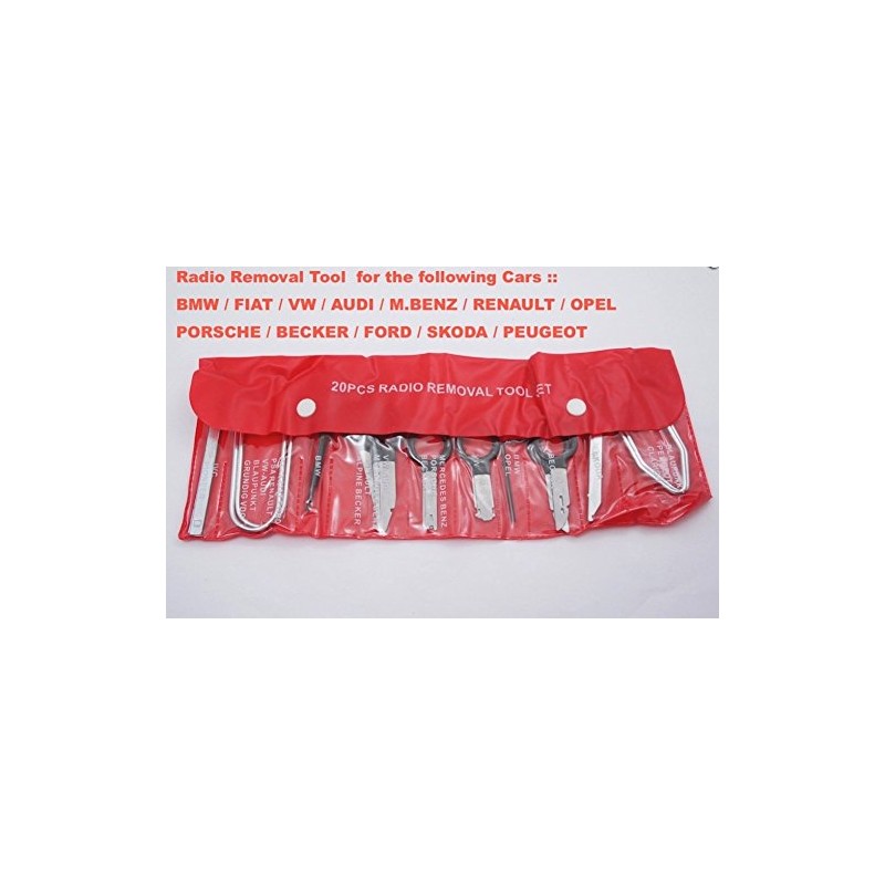 Professional 20 Pcs Car Audio Stereo Radio Cassette Removal Tool