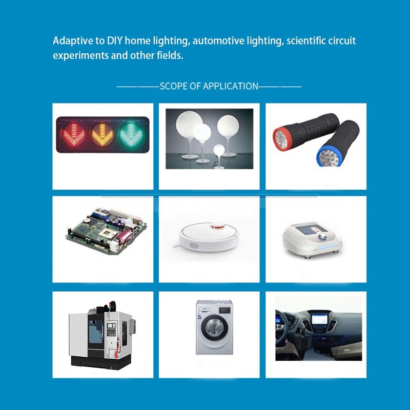 50PCs 12V LED Pre Wired Luminous Diode 10mm Round Head