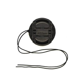 Komet 37mm Center Pinch Lens Cap for Olympus E-M10 Mark III E-PL7 With Zuiko 14-42mm Lens/Panasonic LUMIX GX85 LUMIX G 12-32mm Lens 2 Pack