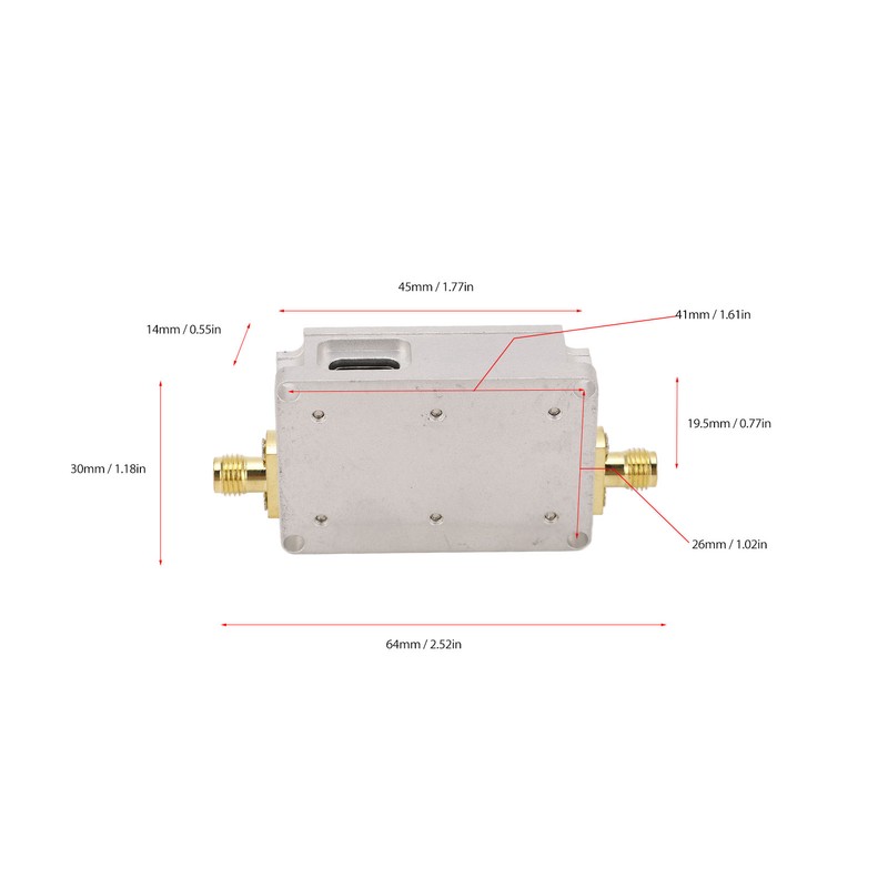 RF WideBand Amplifier Low Noise Amplifier LNA 10M‑6Ghz High Gain