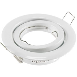 Decken-Einbaustrahler ''SR90'' weiß, schwenkbar, Ø98mm, für 50mm Lampen