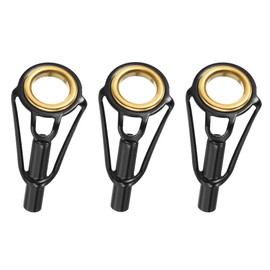 PATIKIL 3.2mm Tube Dia Fishing Rod Tips Repair Kit, 3pcs Stainless Steel Ring Guide for Saltwater Freshwater Fishing
